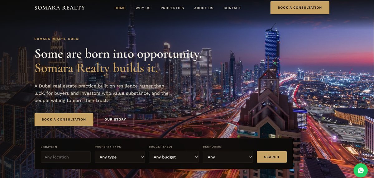 Somara Realty Dubai real estate website